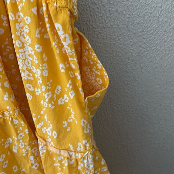 Women’s Plus Size Torrid Yellow Leopard Print Smocked Midi Dress Tiered, 1X - Picture 5 of 8